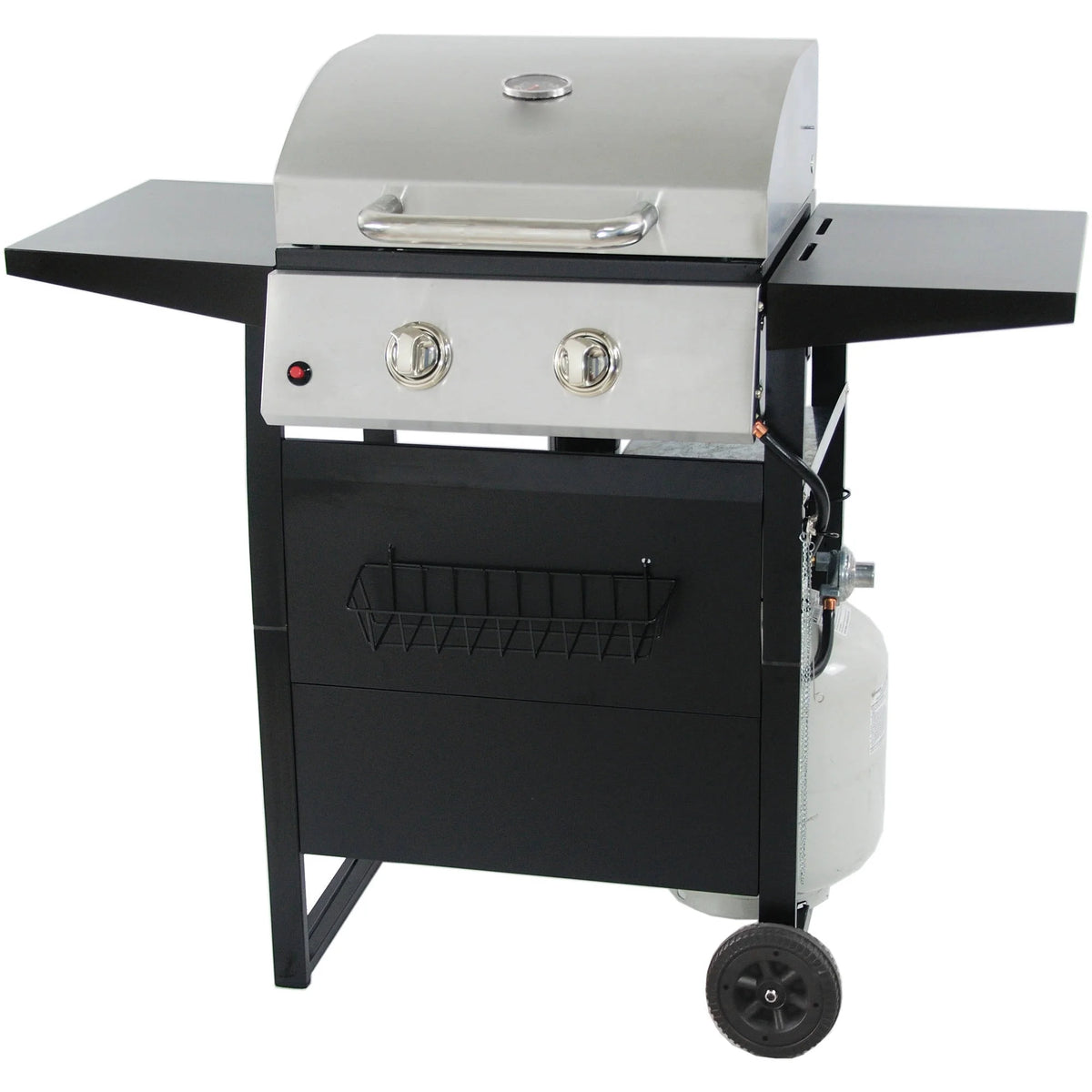 2-Burner Propane Gas Grill, Stainless and Black S468727