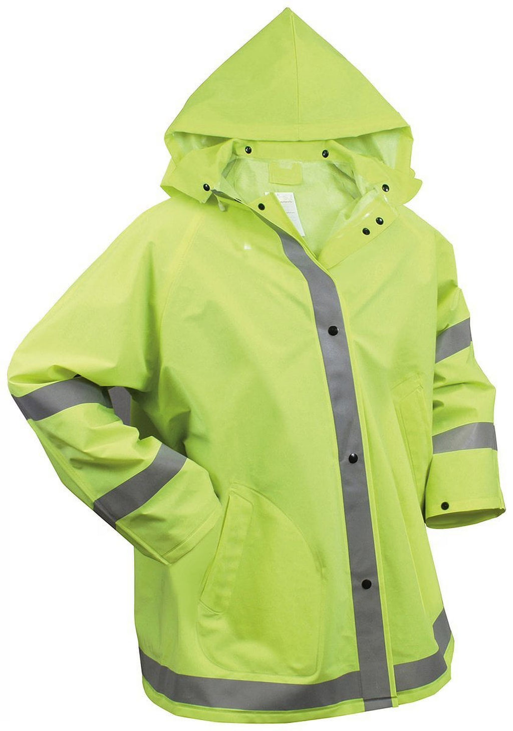 Safety Green Reflective Rain Jacket I905