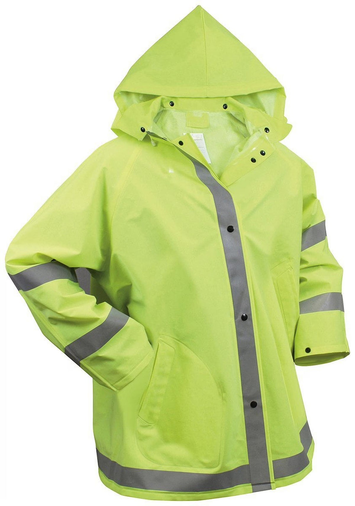 Safety Green Reflective Rain Jacket I905