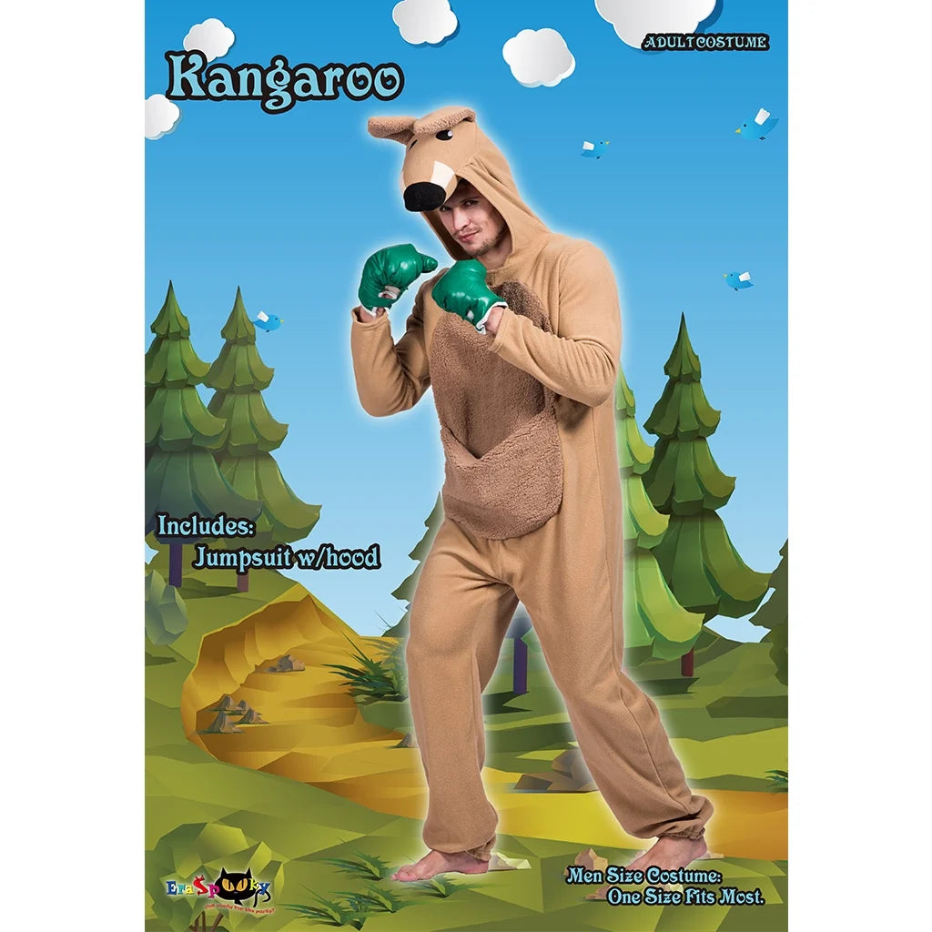 Adult Kangaroo Costume Onesie Pajamas H768