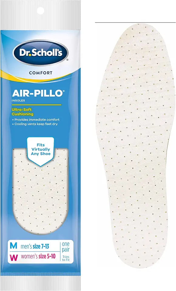Ultra-Soft Cushioning Insoles with Two Layers of Foam, One Pair C9403