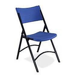 Folding Chair, Plastic, Gray, Pkg of 4 B92539