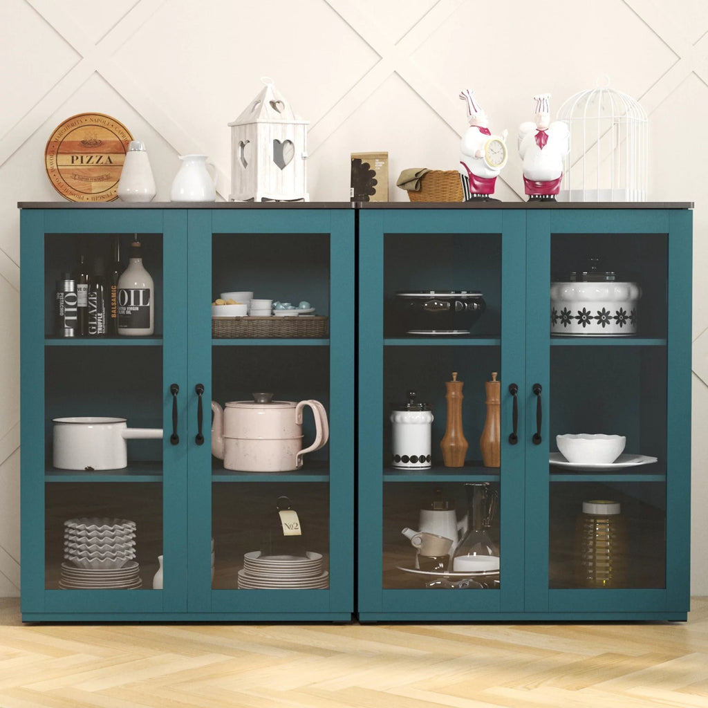 Storage Buffet Cabinet with Glass Doors H80688
