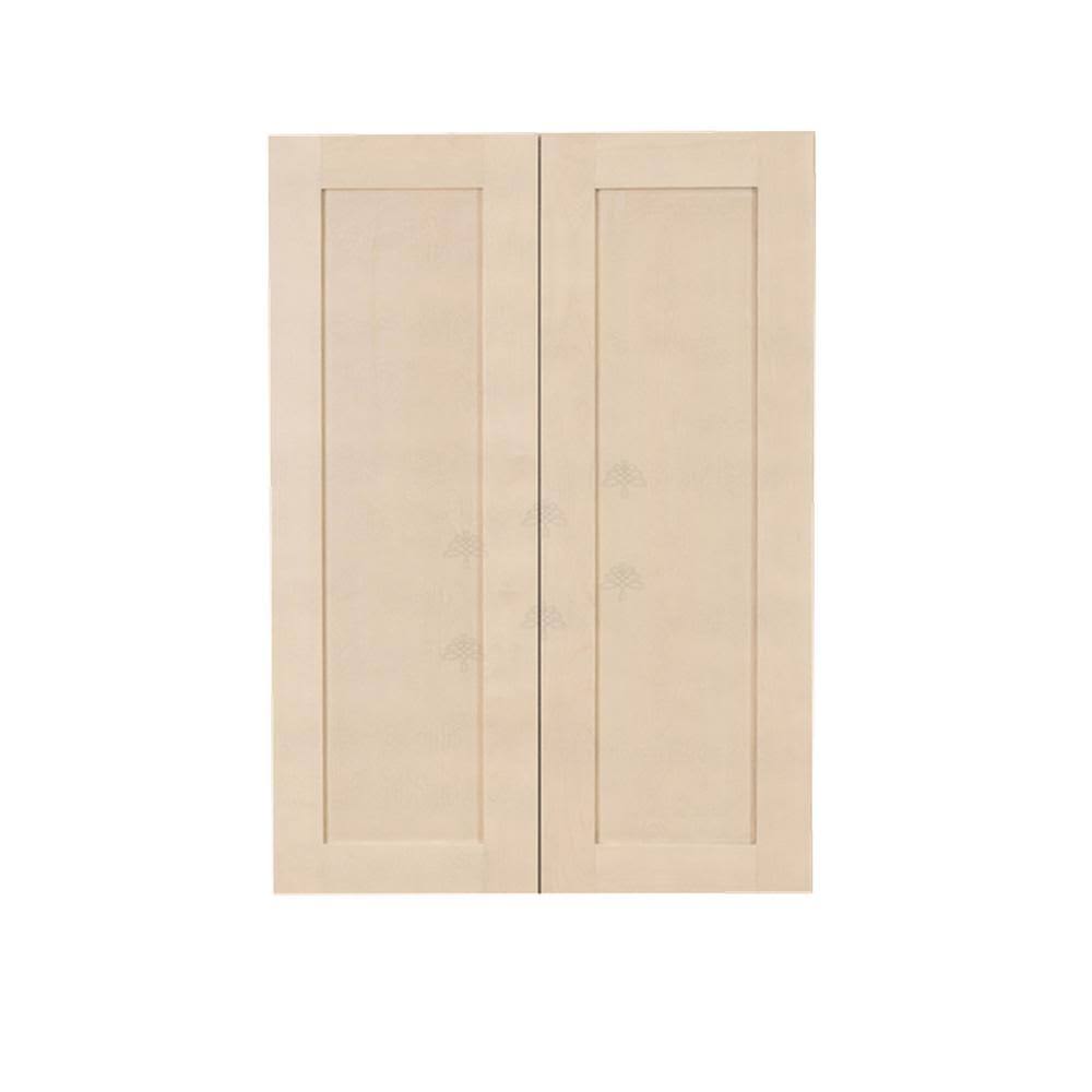 Stone Wash Wall Cabinet with 2 Doors 3 Shelves R849328
