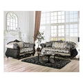 Black and Gray Chenille Upholstered 2-Piece Sofa Set R49882