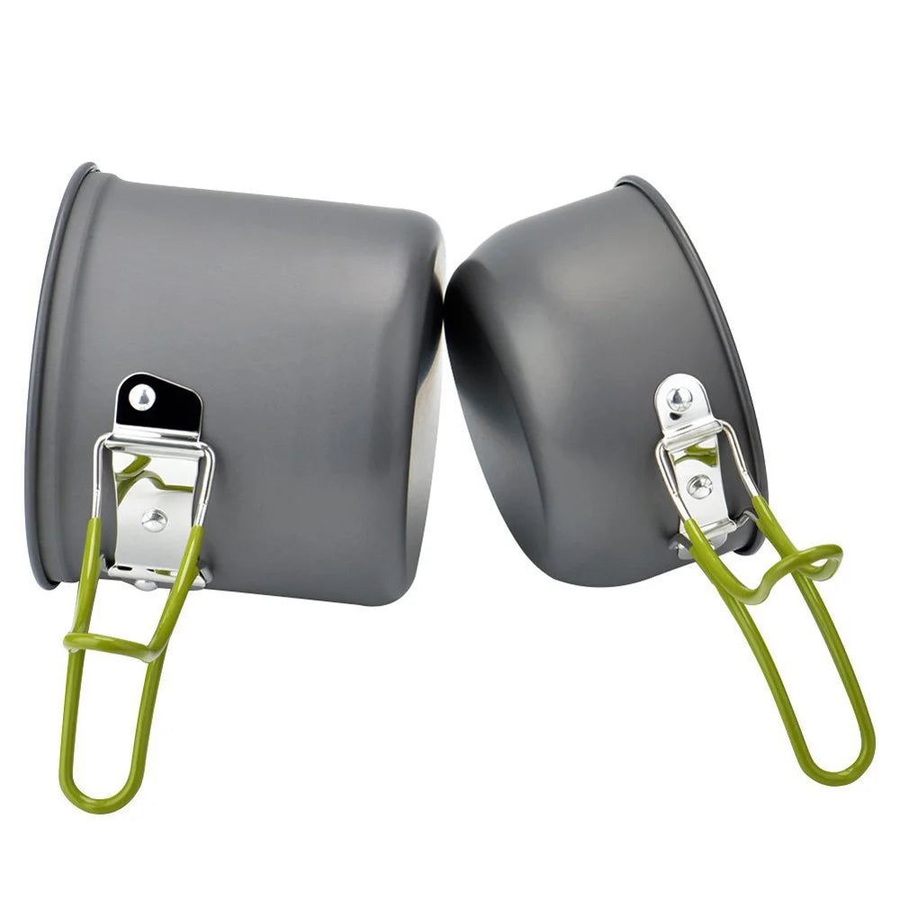 Ultralight Camping Cookware Utensils Tableware Set Pot Pan V76358