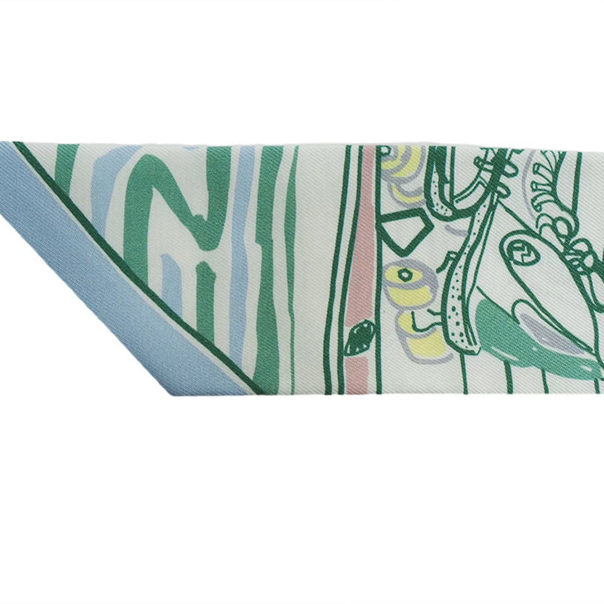 Light Blue Silk Ribbon Scarf S91151