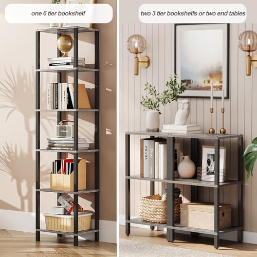 6-Tier Narrow Stackable Bookshelf Z36229