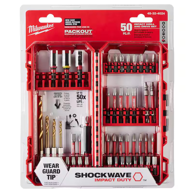 Alloy Steel Screw Driver Drill Bit Set (50-Piece) L405729