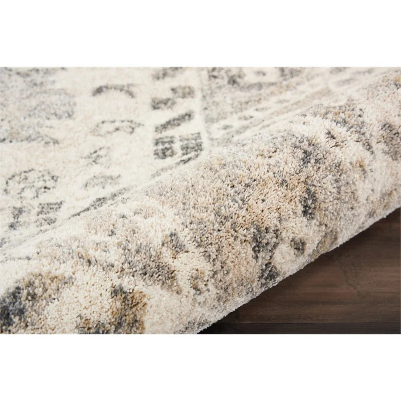 Cream Grey Area Rug R8322
