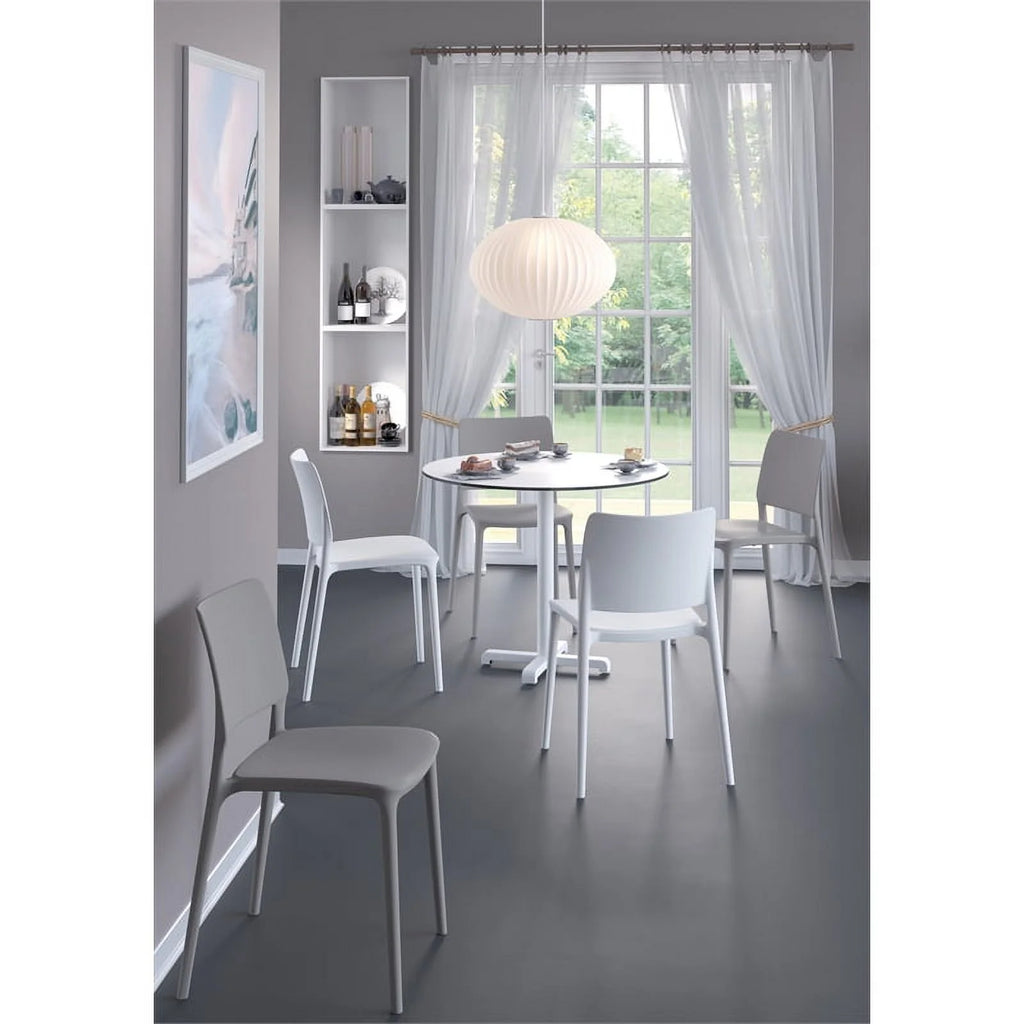 Taupe Resin Patio Dining Chair Set of 2 K24997