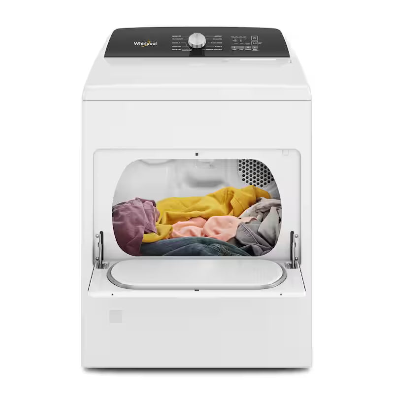 White Top Load Gas Moisture Sensing Dryer E6999
