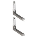 Stainless Steel Microwave Oven Shelf Rack Wall Mounted Stand Support Frame Q4188