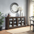 Rustic Gray Wood Sideboard with Storage Cabinet S2854