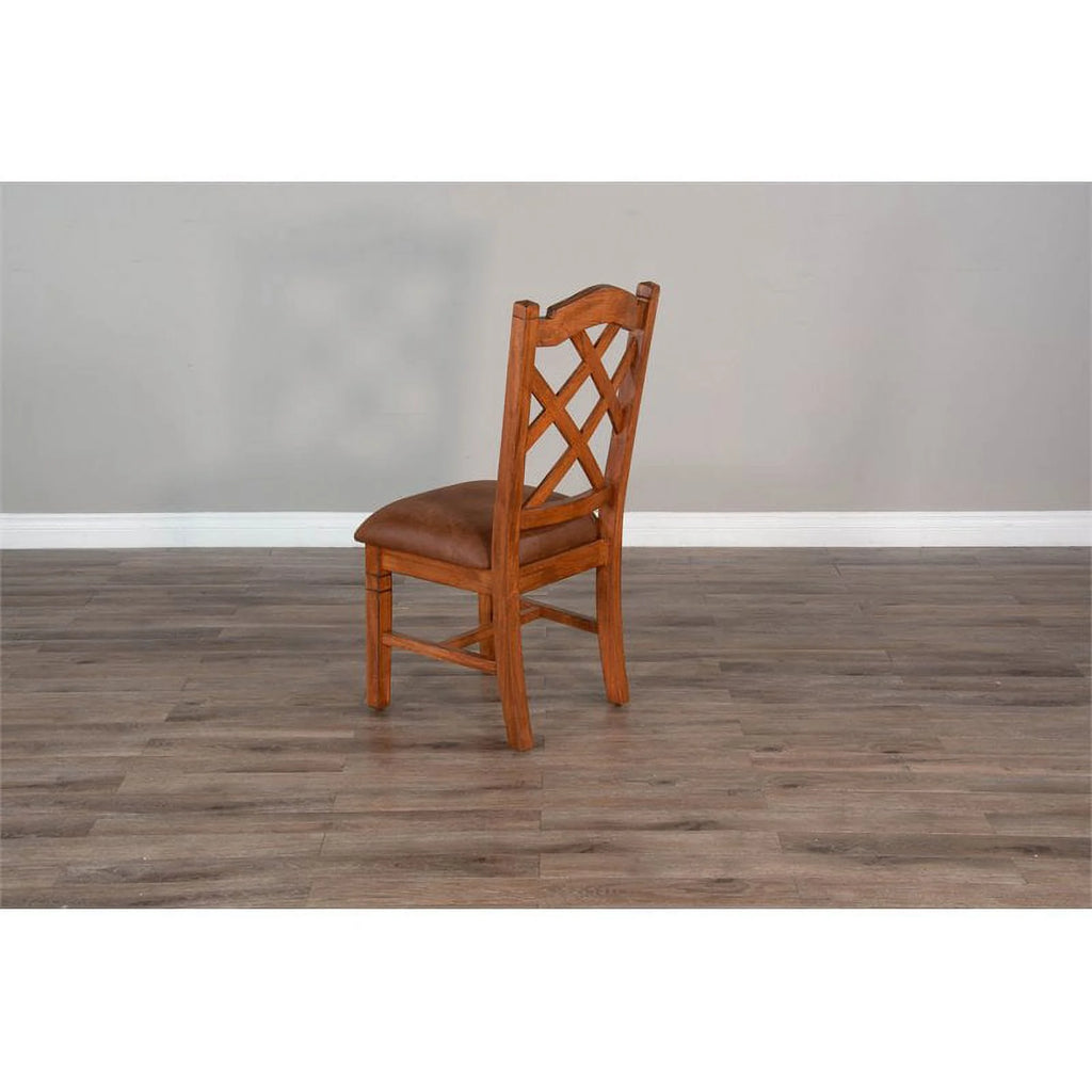 Rustic Oak Wood Chair X88832