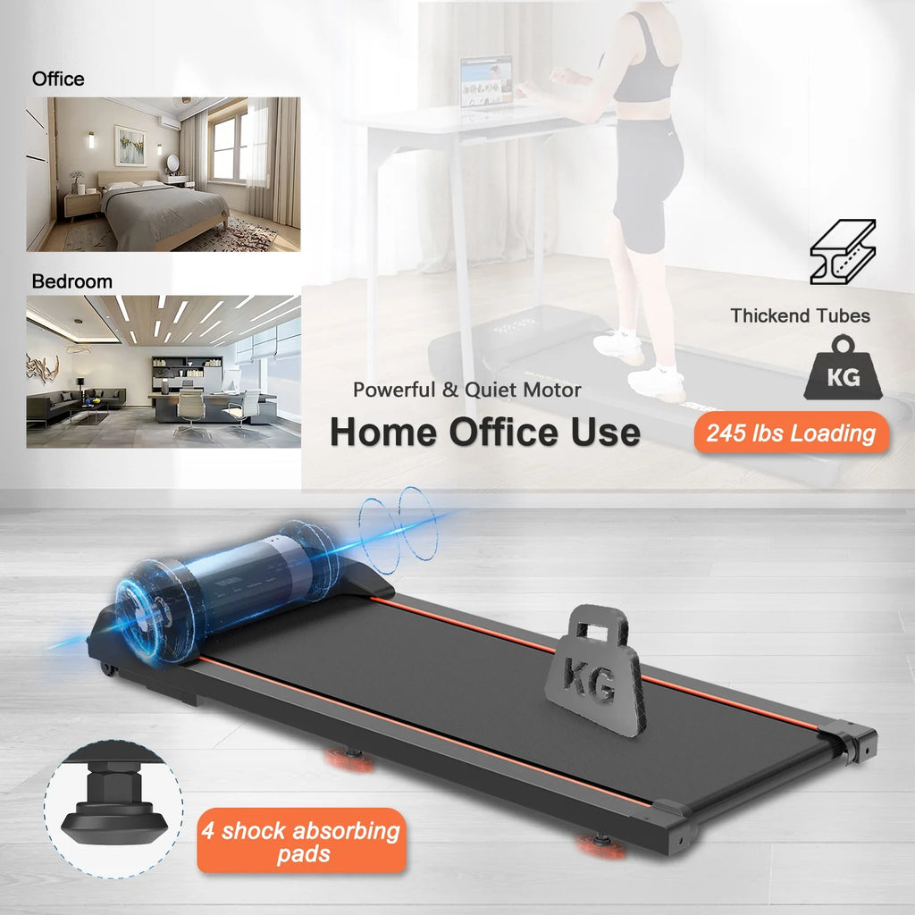Portable Under Desk Walking Pad Treadmill with LED Display K854890
