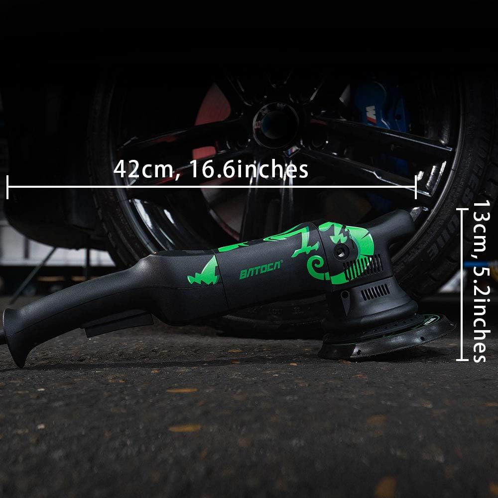 Dual Action Random Orbital Car Buffer Polisher with Foam and Wool Pads I803
