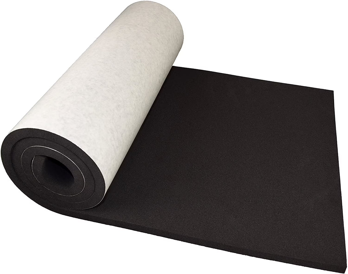 Marine Foam Rolls Sheets with Adhesive Closed Cell Foam Padding Neoprene Foam Cosplay Easy Cut - Various Sizes (60" x 16" x 1/2" (1 Pack), Black, 1) R55145