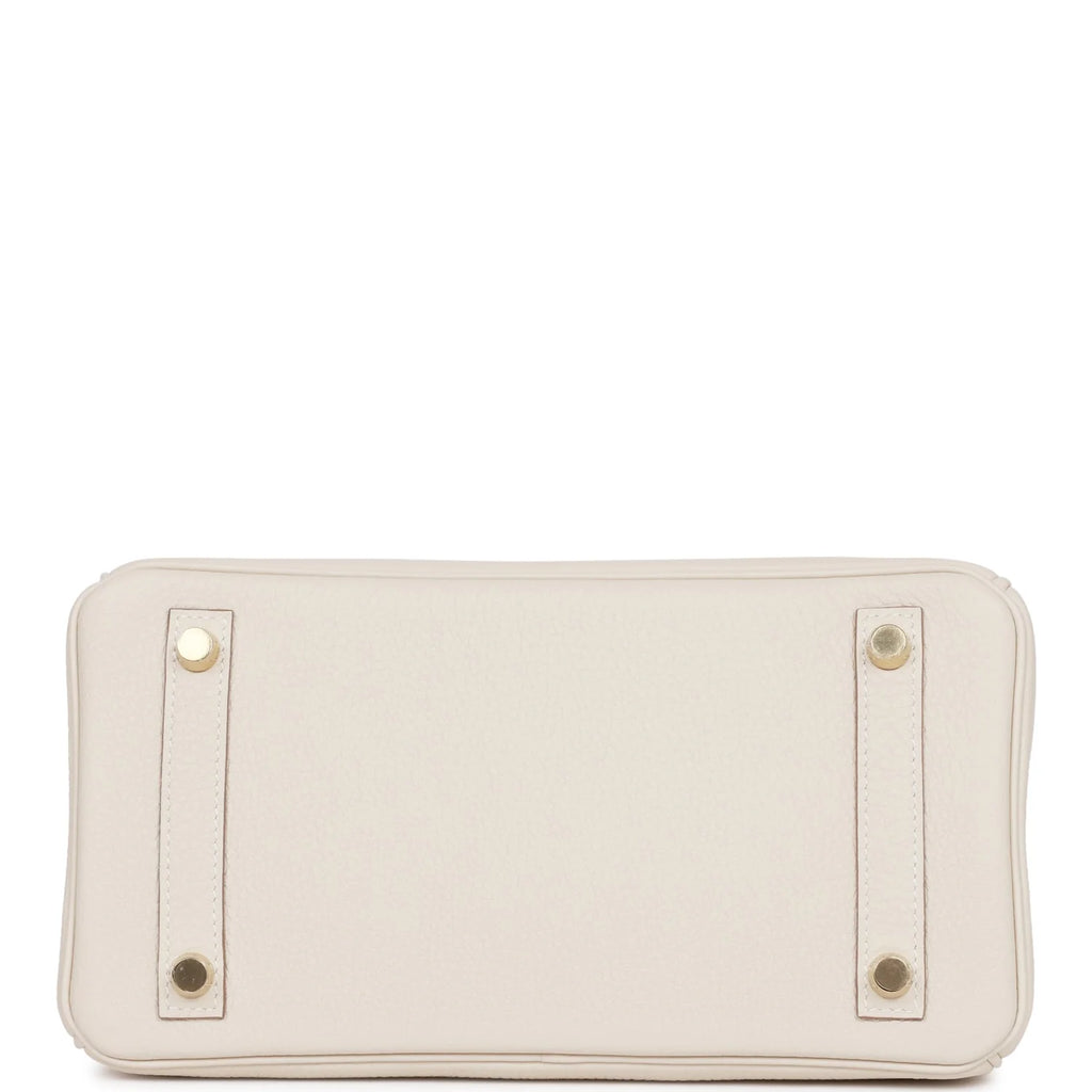 Birkin 25 Craie Togo Gold Hardware F32778