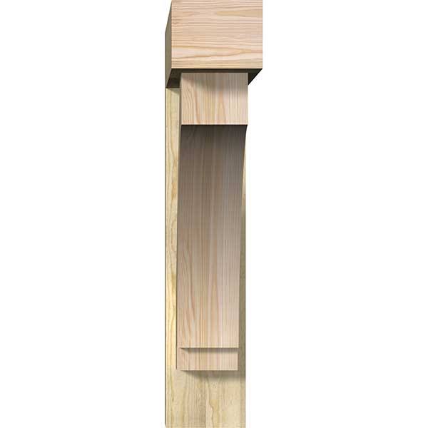 8x22W x 36x22D x 40x22H Douglas Fir Bracket with Offset Brace O8963
