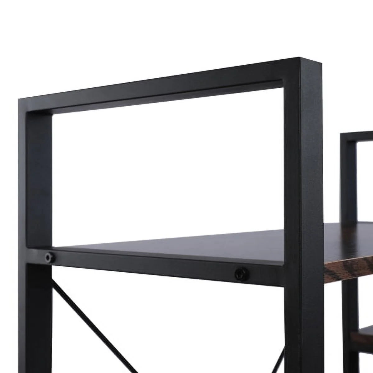 5-Shelf Wood and Metal Bookcase Z1972
