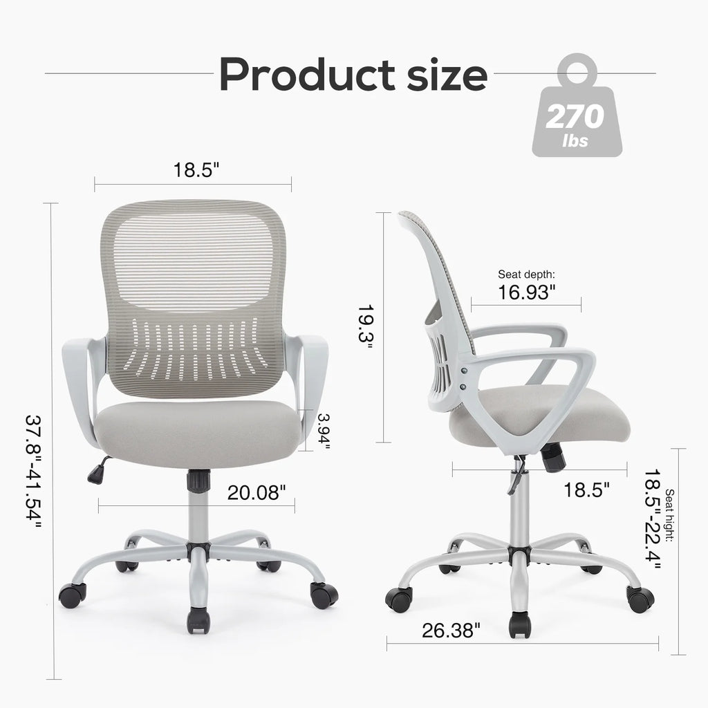 Ergonomic Mesh Office Chair with Lumbar Support S6207