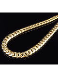 10K Yellow Gold Miami Cuban Link Chain Necklace 24-30" D821
