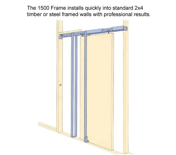 Frosted Glass Sliding French Double Pocket Doors 48 x 80 inches 3 Lites F442753