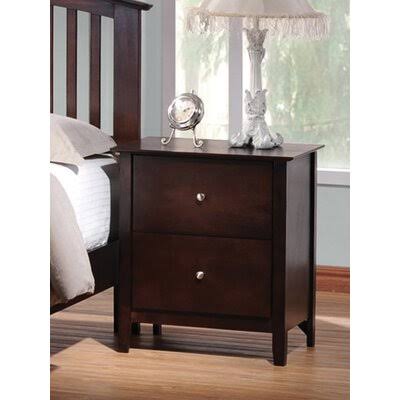 2 Drawer Nightstand in Cappuccino M178