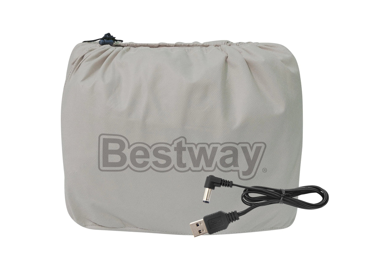 Queen Air Mattress with Rechargeable Pump Y347