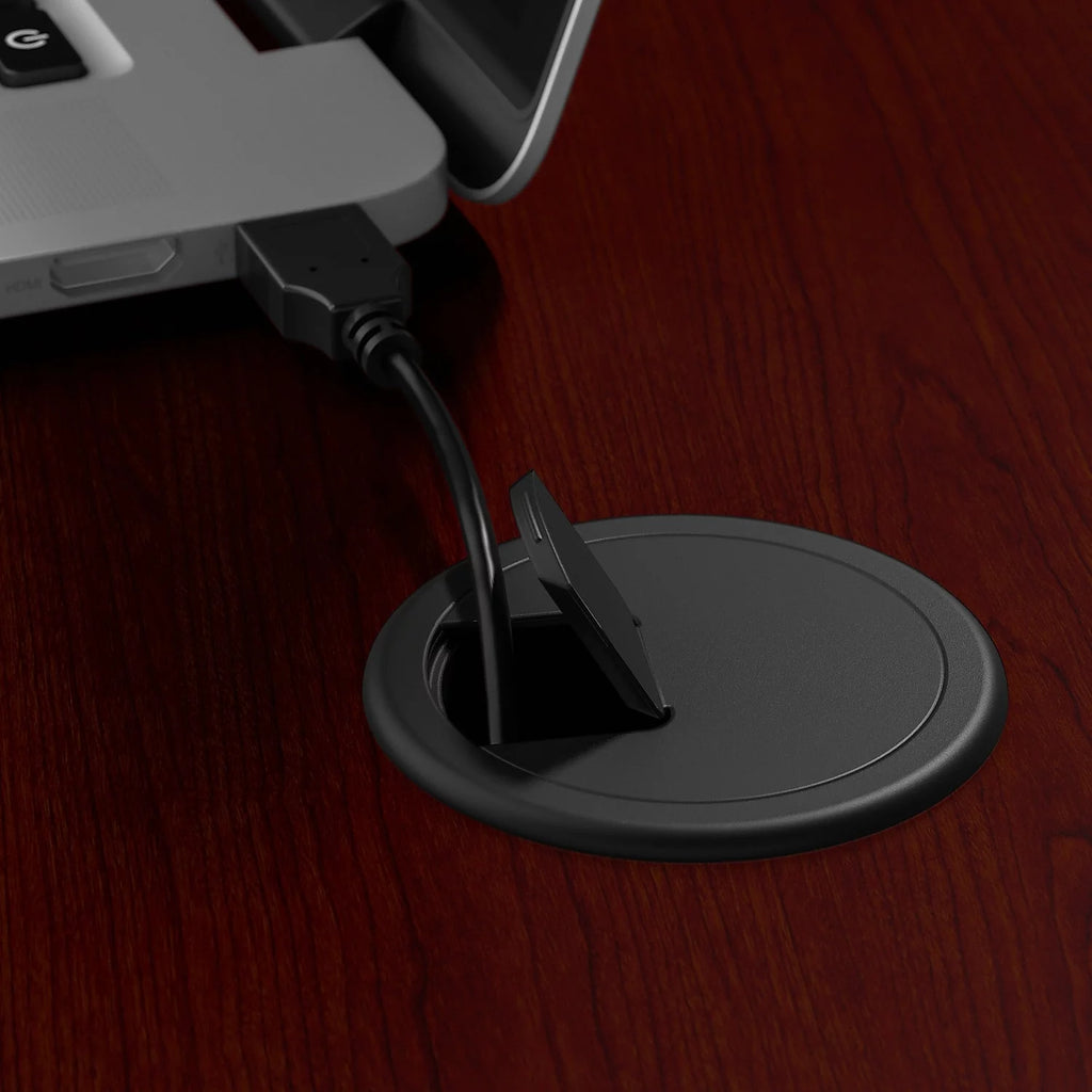 Engineered Wood Desk Return in Harvest Cherry Y6153