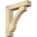 8x22W x 36x22D x 40x22H Douglas Fir Bracket with Offset Brace O8963