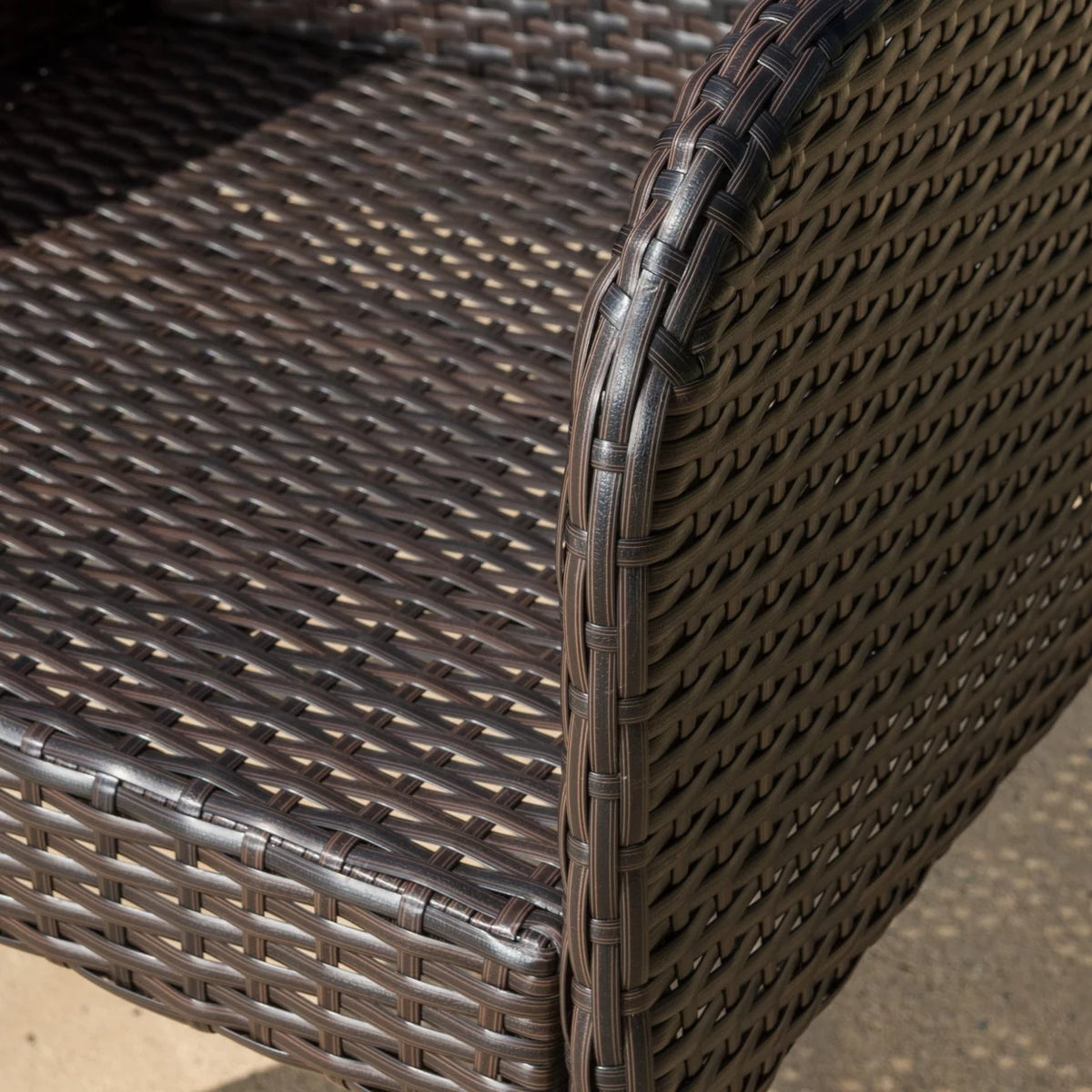Multi-brown 7 Piece PE Wicker Outdoor Dining Set W22179
