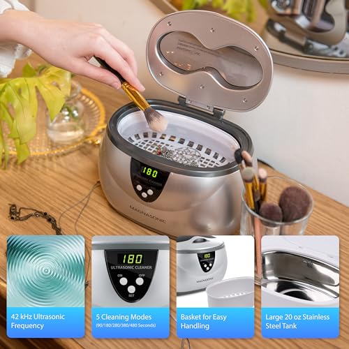 20oz Stainless Steel Digital Ultrasonic Cleaner K363