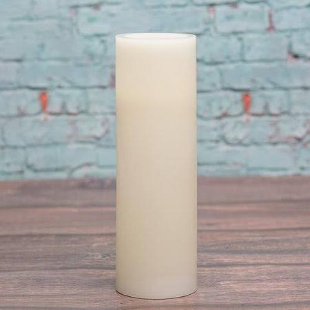 Ivory Flameless LED Pillar Candles Set of 6 M771