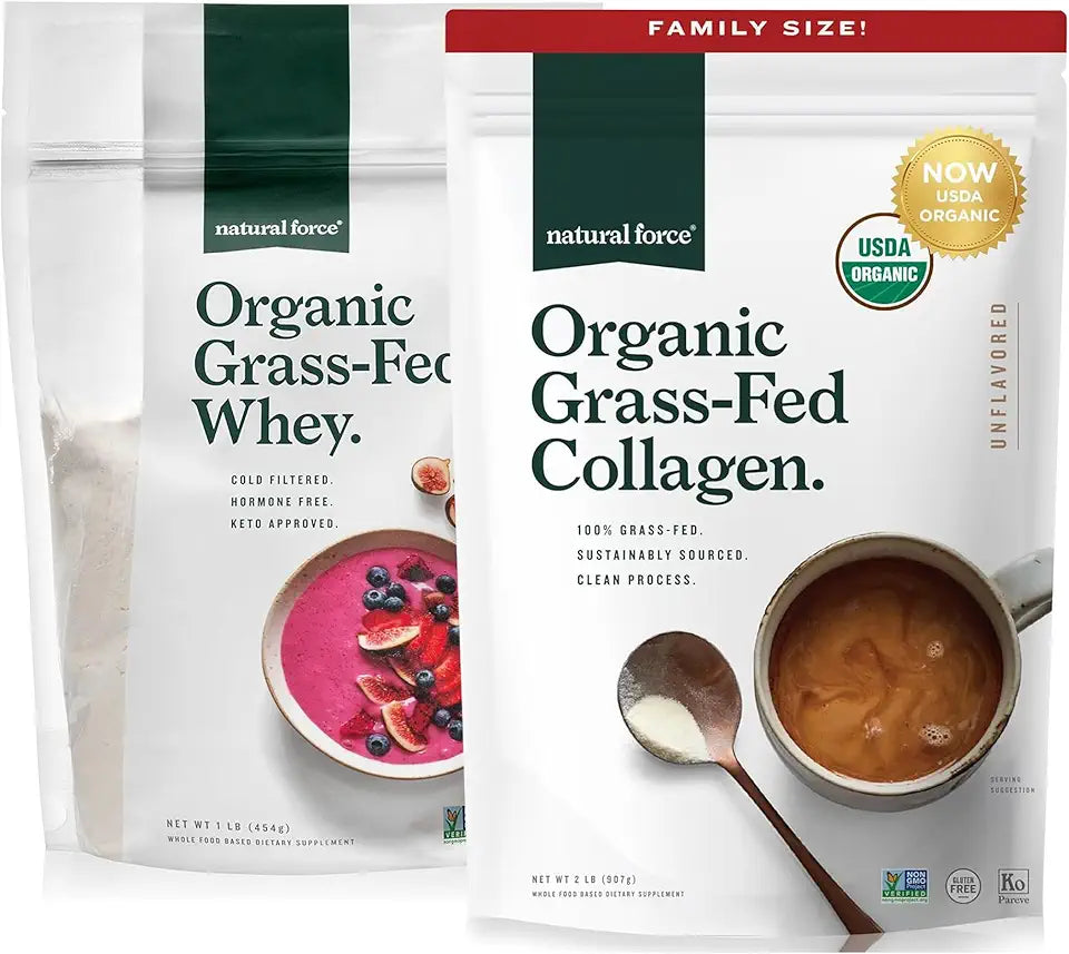 Organic Whey Protein Powder Unflavored 16 oz D550249