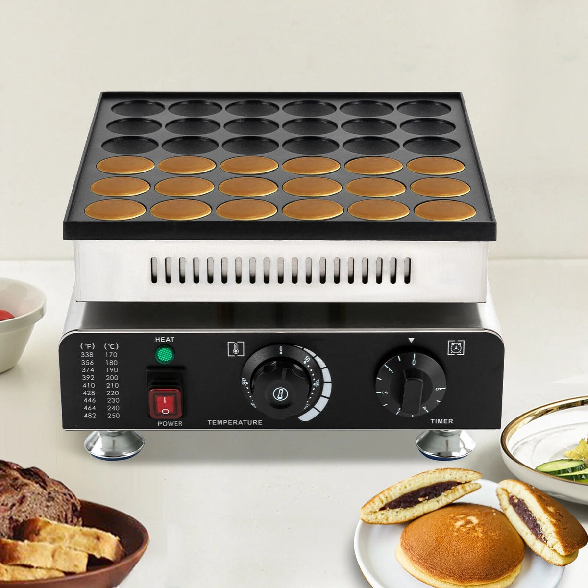 36 Holes Nonstick Electric Pancake Maker 900W 110V F273
