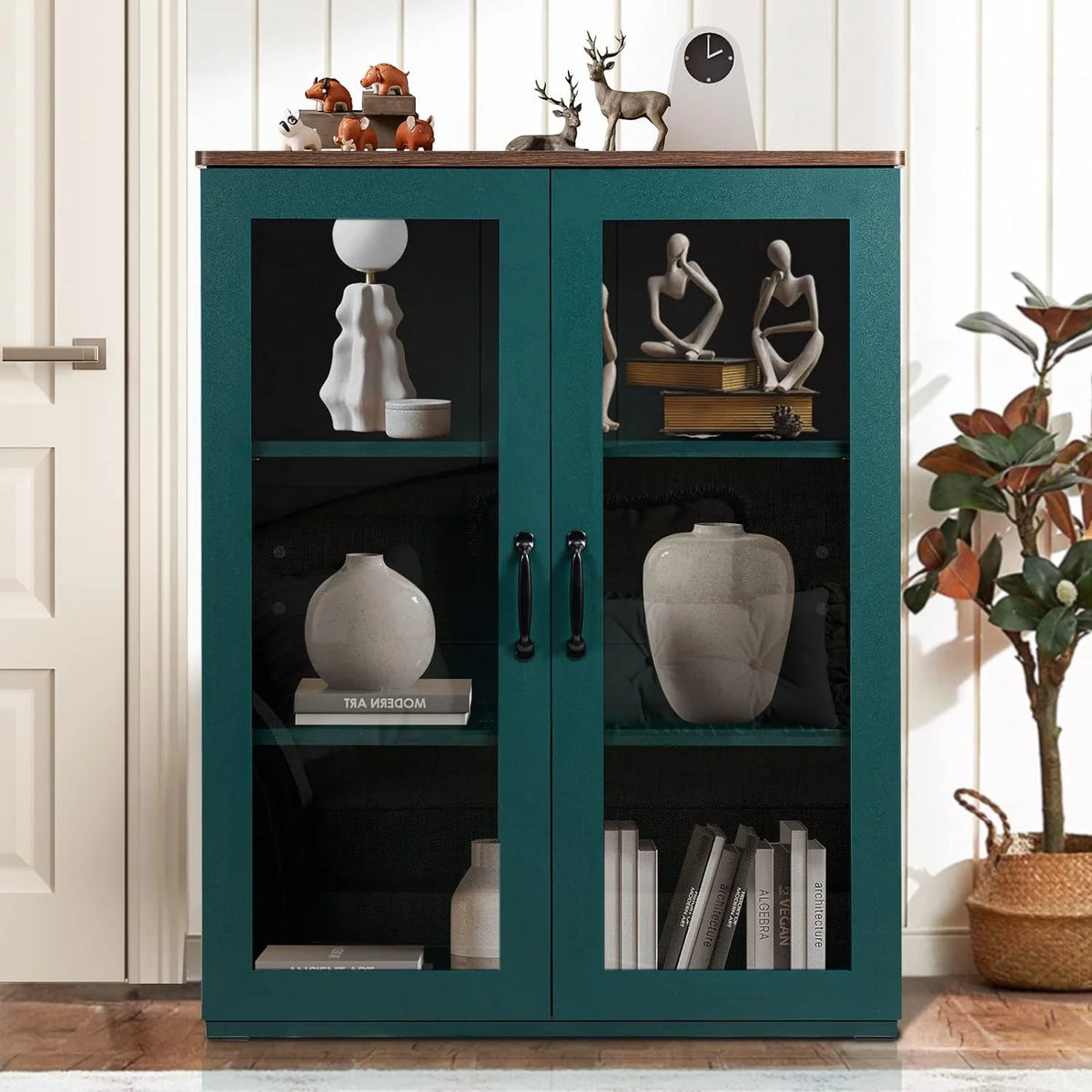 Storage Buffet Cabinet with Glass Doors H80688