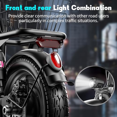 Electric Scooter with Seat, 500W Motor, 14" Pneumatic Tire X631713