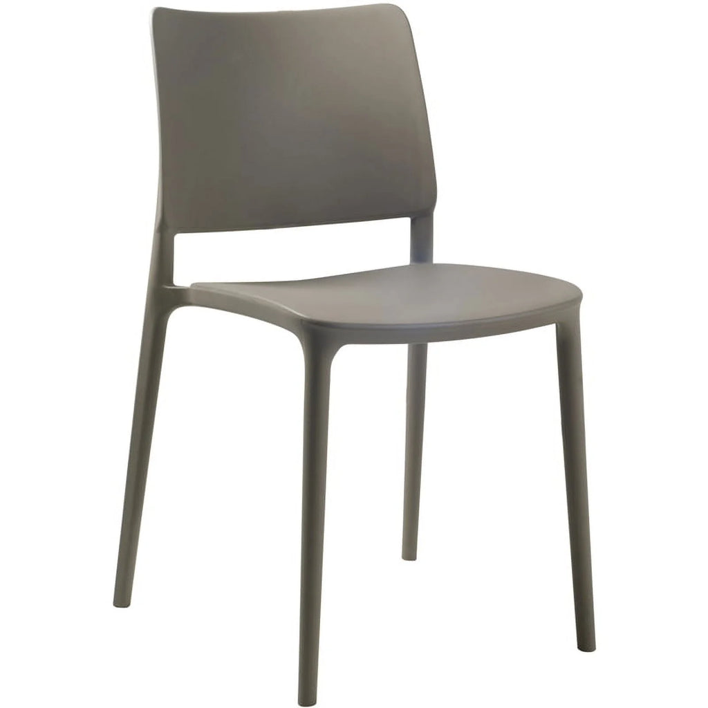 Taupe Resin Patio Dining Chair Set of 2 K24997
