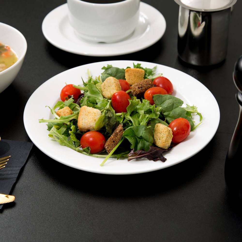 White 8-1/2x22 Salad Plate Y339837