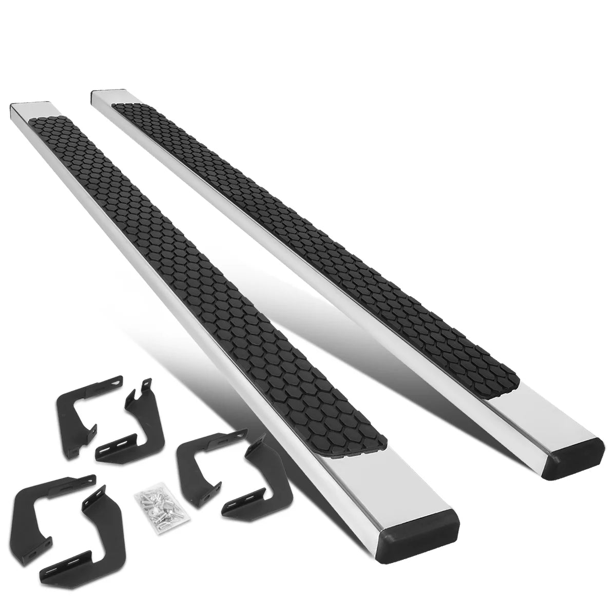 5" SS Flat Side Step Nerf Bar Running Boards H510315