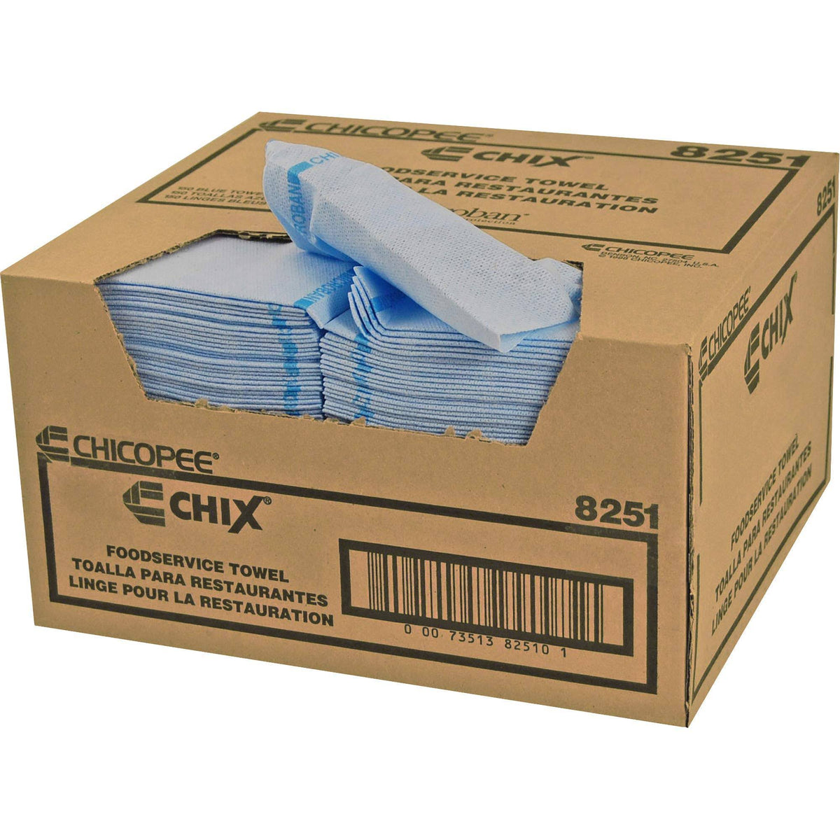 Blue 13 x 24 Food Service Towels 150/Carton Z207573