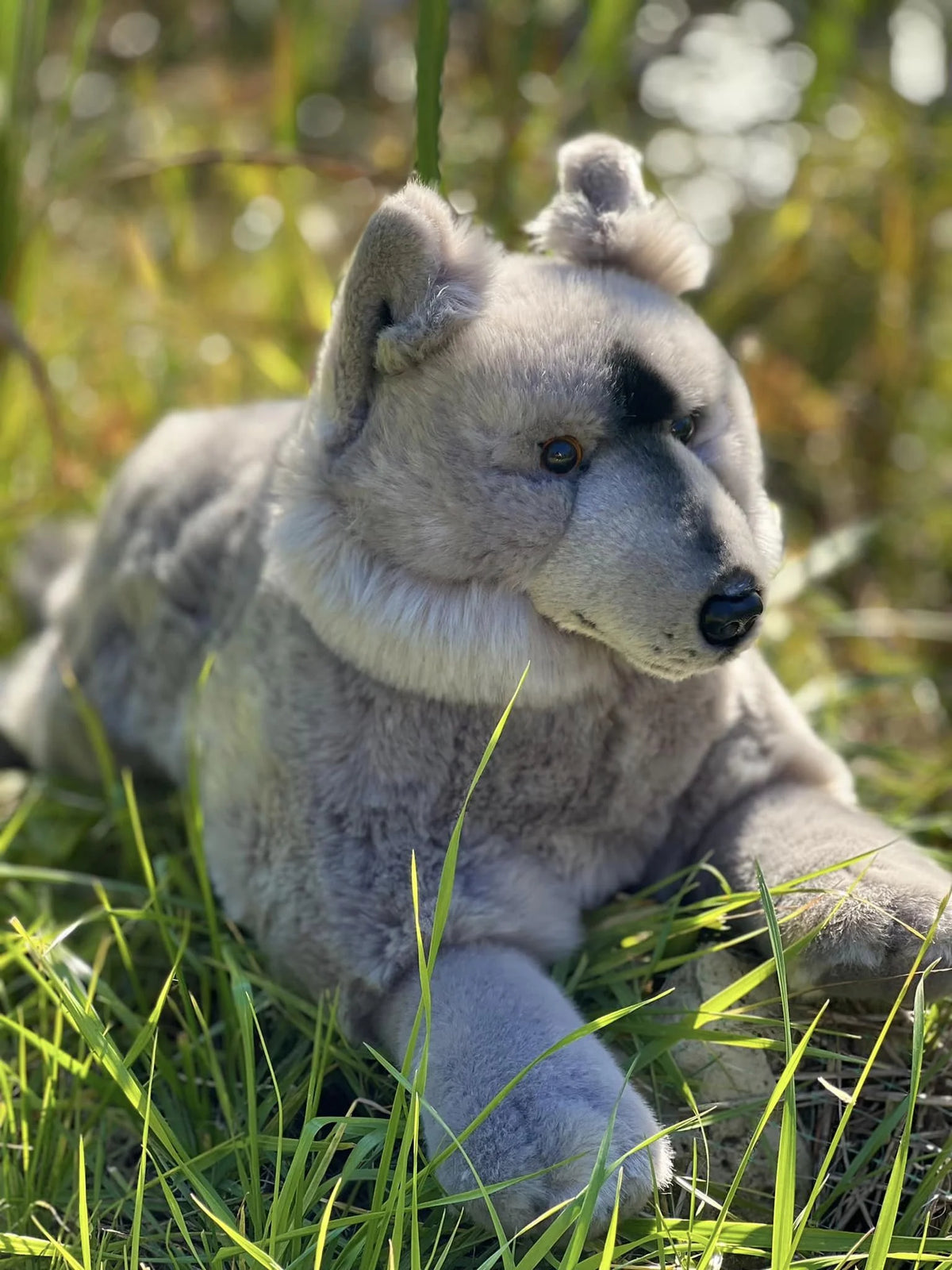 Grey Wolf Plush Stuffed Animal J245