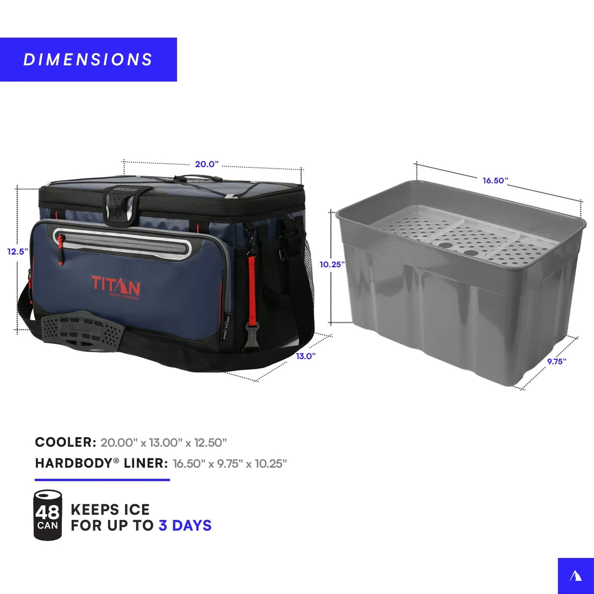 48 Can 30 Quart Zipperless HardBody Cooler W486139
