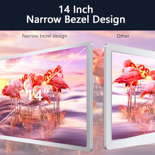 Portable Monitor 15.6inch FHD 1080P USB C HDMI Ultra-Slim IPS Display with Smart Cover & Speakers I864