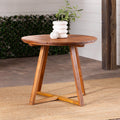 30” Solid Acacia Wood Outdoor Dining Table F26132