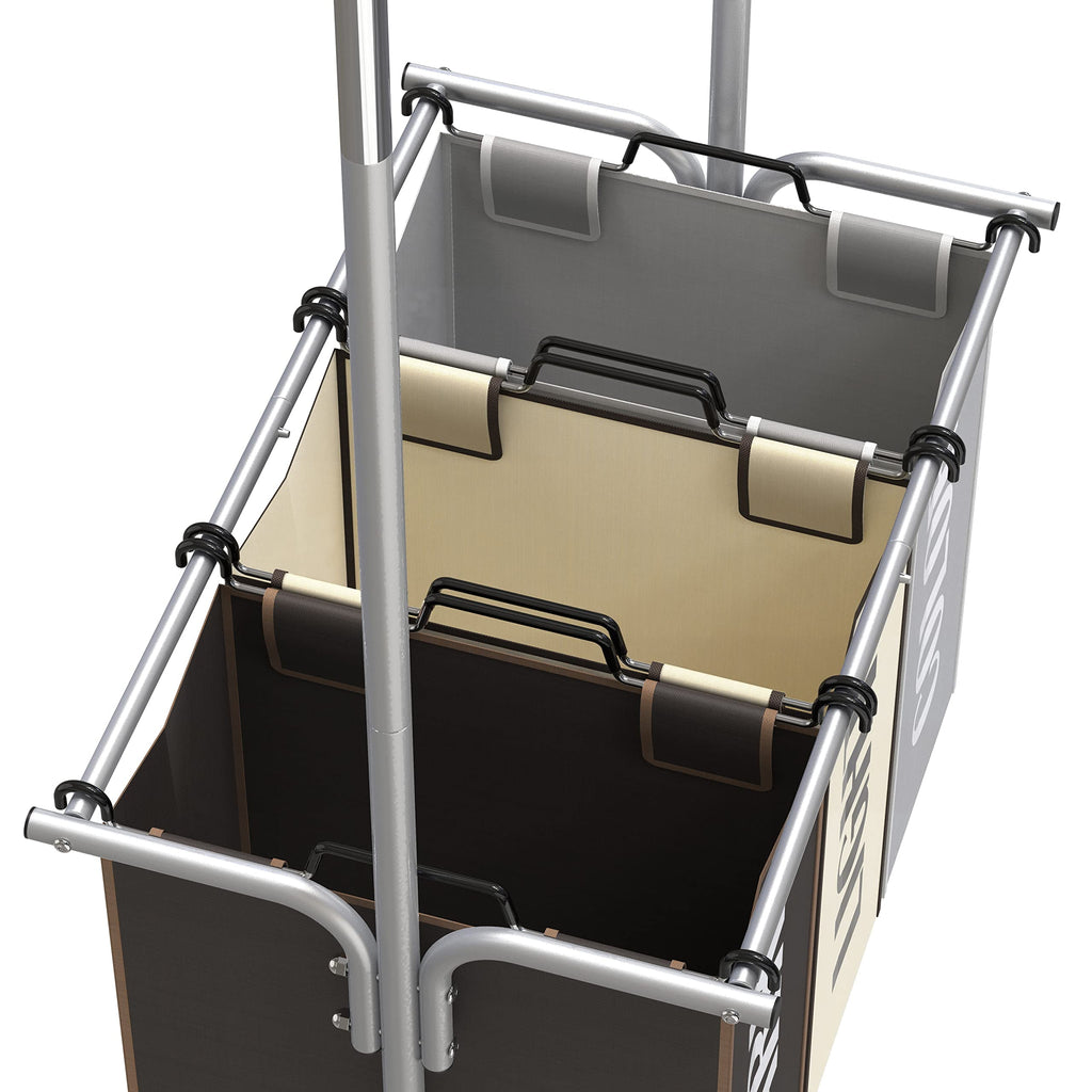Garment Rack with 3 Bag Laundry Sorter J384
