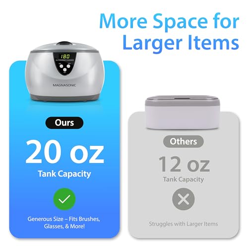 20oz Stainless Steel Digital Ultrasonic Cleaner K363