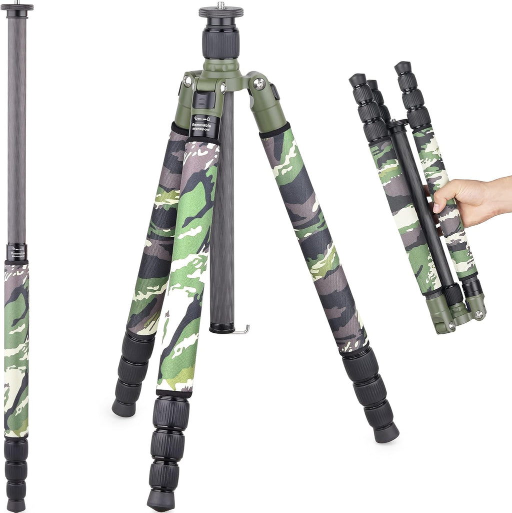 Carbon Fiber Tripod Heavy Duty Compact Stand C21074